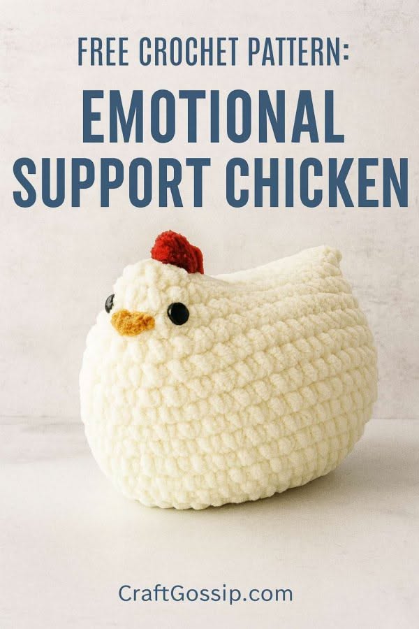 Emotional Support Chicken Crochet Kit